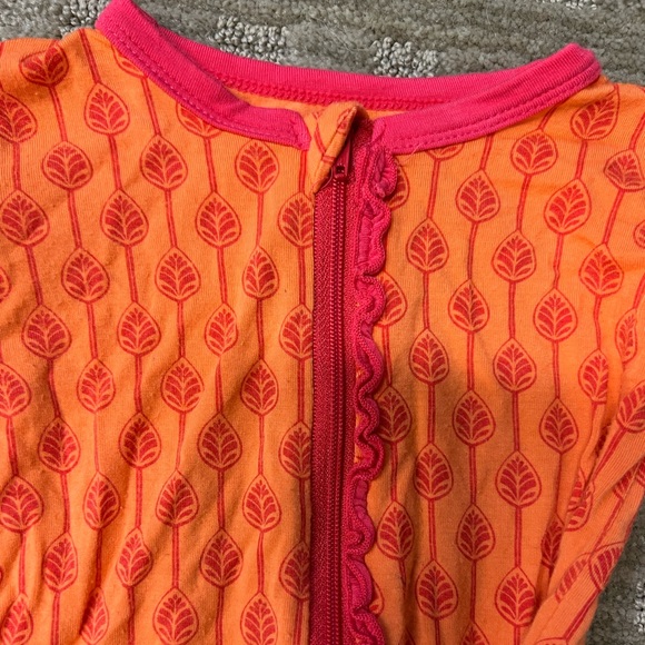 Kickee Pants Leaf Lattice Footed Pajama 🧡 - Picture 6 of 6